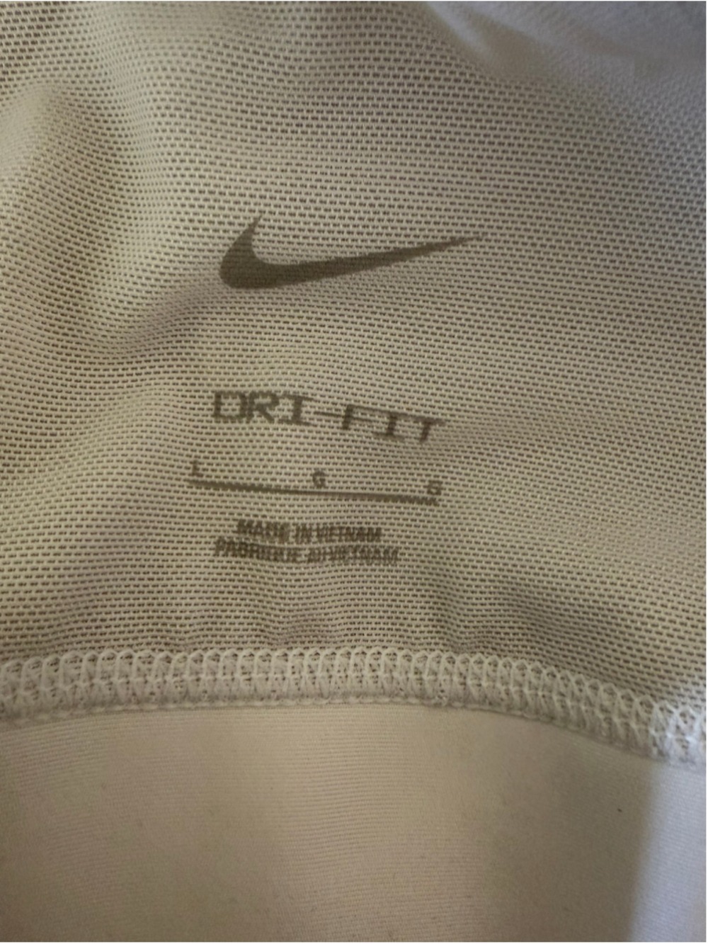 Nike Dri-FIT Indy Light-Support Padded Longline Sports Bra White Large - Picture 3 of 5